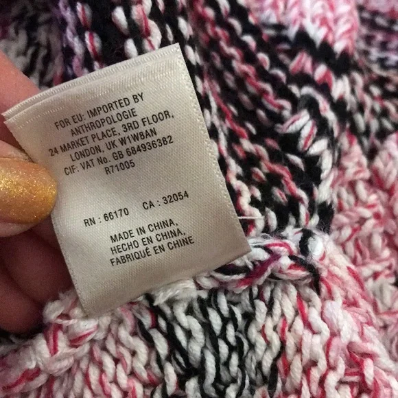 Anthropologie Sparrow Alma Turtleneck Sweater Pink Boho Cottagecore - Picture 9 of 9